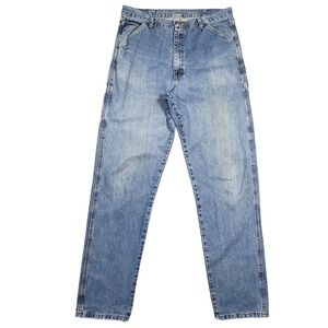 Vintage Old Mill Mens Jeans 36x36 Light Wash Carpenter Denim Pants Relaxed Fit